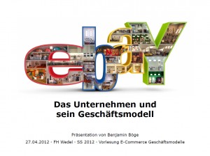 Benjamin Böge - Geschäftsmodell ebay