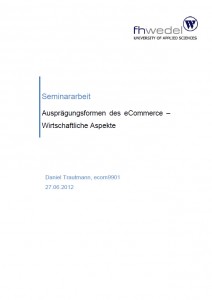 Daniel Trautmann - Ausprägungsformen des eCommerce