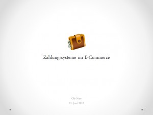 Ole Nass - Zahlungssysteme im E-Commerce