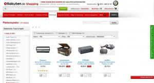 Rakuten Artikelseite