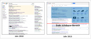 Vergleich von Suchergebnisseiten
