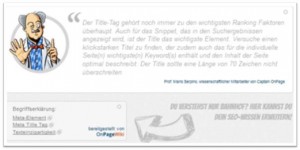 SEO-Tipps und OnPageWiki
