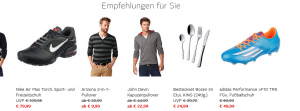 Prudsys-Produktempfehlungen auf otto.de