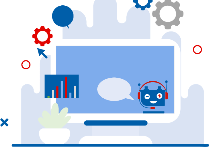 Chatbot auf einer Webseite